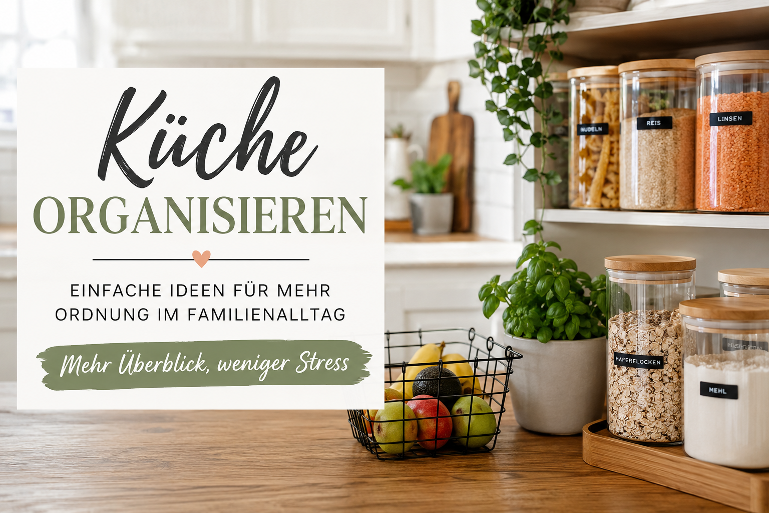 Küche organisieren: So wird deine Familienküche ruhiger und alltagstauglicher